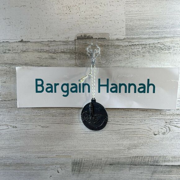 2002 Country Promotional Pewter Christmas Ornament 1.75" Seasons Greetings B#6 - Picture 3 of 6